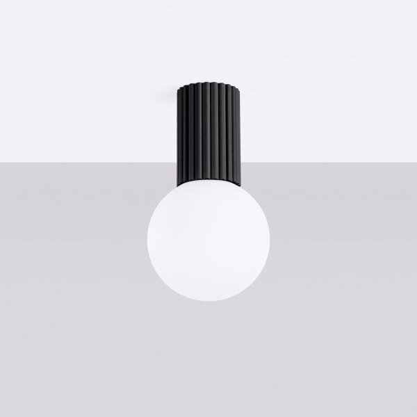 Sollux SL.1713 - Plafoniera da bagno HALO 1xG9/8W/230V IP44 nero