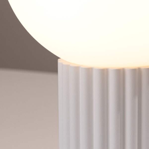Sollux SL.1711 - Lampada da tavolo HALO 1xG9/8W/230V diametro 12 cm bianco