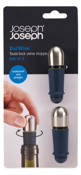 Tappo per vino in acciaio inox BarWise – Joseph Joseph