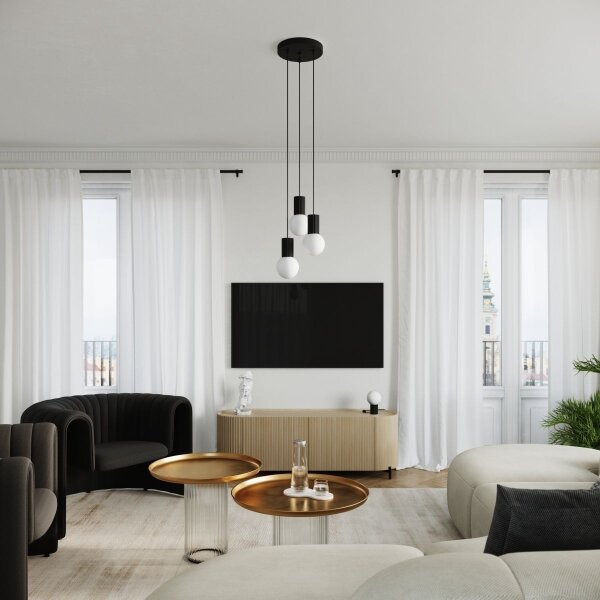 Sollux SL.1716 - Lampada da tavolo HALO 1xG9/8W/230V diametro 12 cm nero