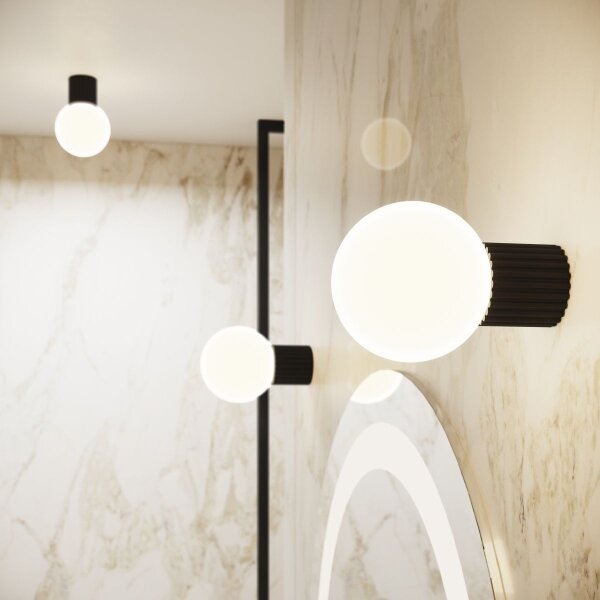Sollux SL.1712 - Applique da bagno HALO 1xG9/8W/230V IP44 nero