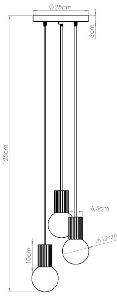 Sollux SL.1755 - Lampadario a sospensione con filo HALO 3xG9/8W/230V diametro 25 cm rosa
