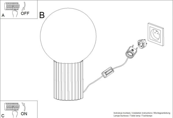 Sollux SL.1711 - Lampada da tavolo HALO 1xG9/8W/230V diametro 12 cm bianco