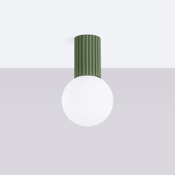 Sollux SL.1723 - Plafoniera da bagno HALO 1xG9/8W/230V IP44 verde