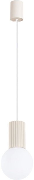 Sollux SL.1719 - Lampadario a sospensione con filo HALO 1xG9/8W/230V diametro 12 cm color crema