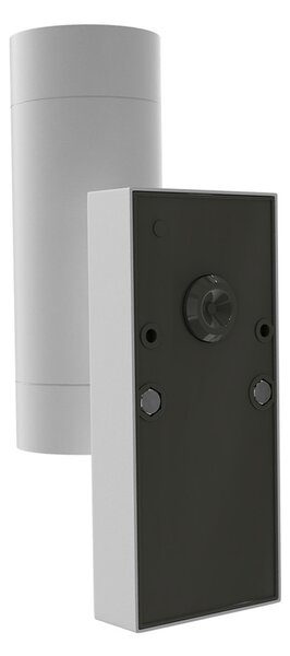 Applique Bidirezionale IP65 2xGU10 con sensore Movimento - Bianca