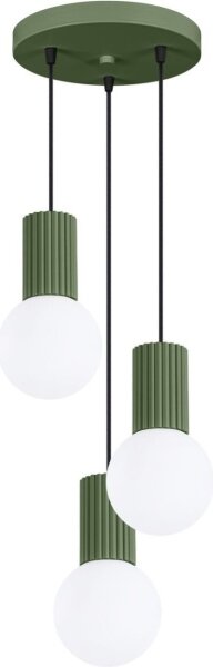 Sollux SL.1725 - Lampadario a sospensione con filo HALO 3xG9/8W/230V diametro 25 cm verde