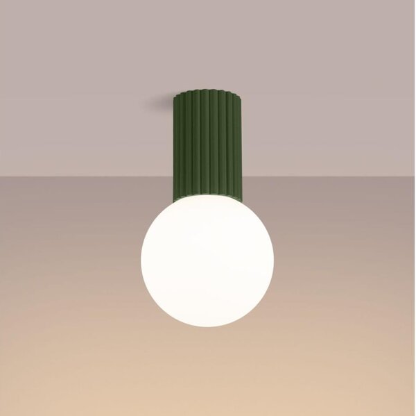 Sollux SL.1723 - Plafoniera da bagno HALO 1xG9/8W/230V IP44 verde