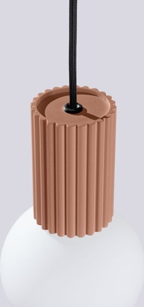 Sollux SL.1734 - Lampadario a sospensione con filo HALO 1xG9/8W/230V diametro 12 cm marrone