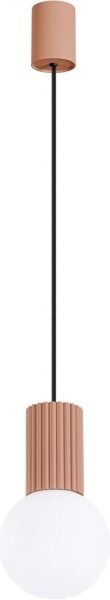 Sollux SL.1734 - Lampadario a sospensione con filo HALO 1xG9/8W/230V diametro 12 cm marrone