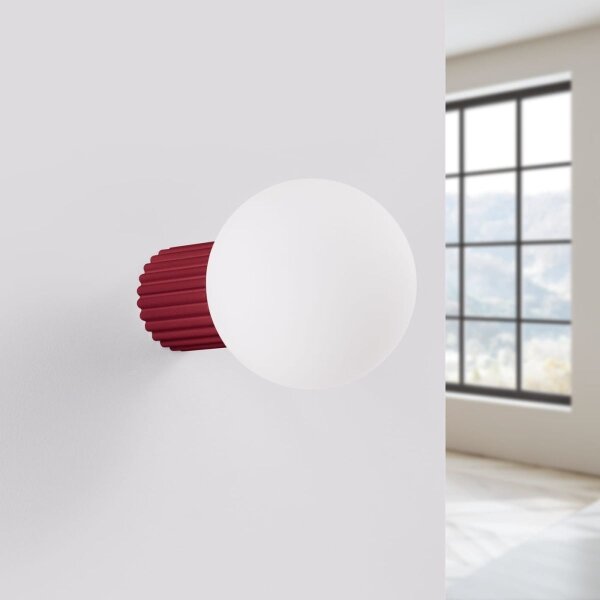 Sollux SL.1747 - Applique da bagno HALO 1xG9/8W/230V IP44 rosso