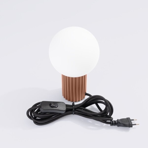 Sollux SL.1736 - Lampada da tavolo HALO 1xG9/8W/230V diametro 12 cm marrone