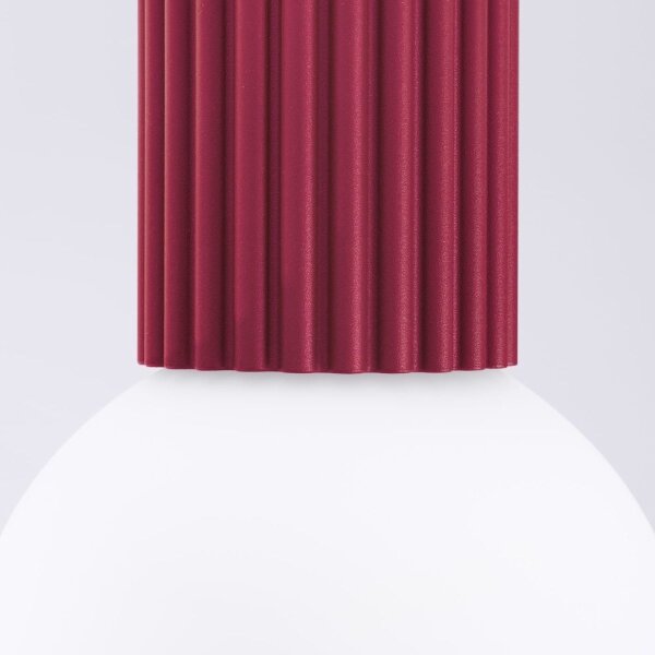 Sollux SL.1748 - Plafoniera da bagno HALO 1xG9/8W/230V IP44 rosso