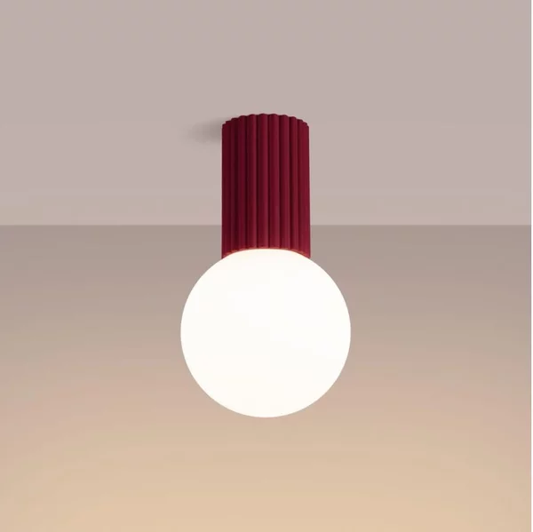 Sollux SL.1748 - Plafoniera da bagno HALO 1xG9/8W/230V IP44 rosso
