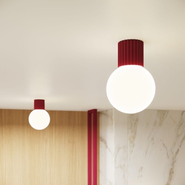 Sollux SL.1748 - Plafoniera da bagno HALO 1xG9/8W/230V IP44 rosso
