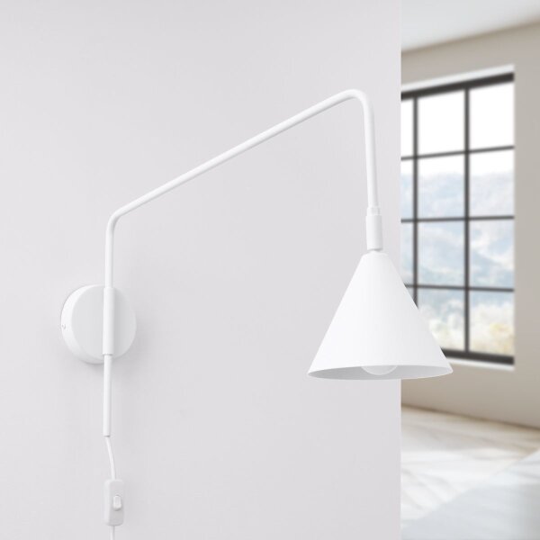 Sollux SL.1696 - Applique NOX 1xE14/10W/230V bianco
