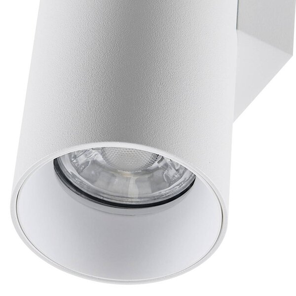 Deko-Light Applique da parete CAN, dimmerabile, Bianco / Opale, Soggiorno / Sala da pranzo, Alluminio, Applique