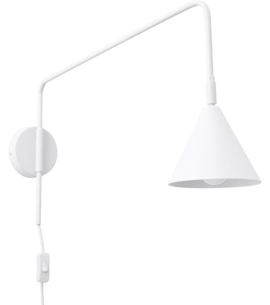 Sollux SL.1696 - Applique NOX 1xE14/10W/230V bianco