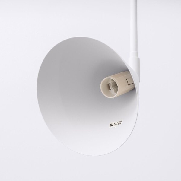 Sollux SL.1696 - Applique NOX 1xE14/10W/230V bianco