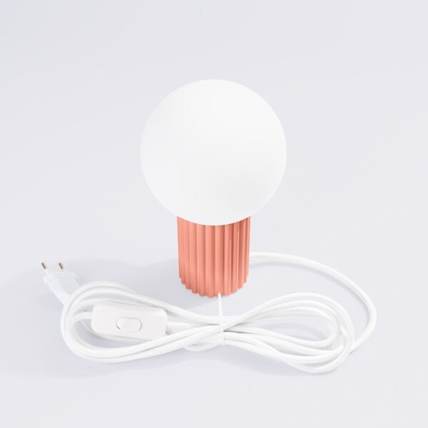 Sollux SL.1756 - Lampada da tavolo HALO 1xG9/8W/230V diametro 12 cm rosa