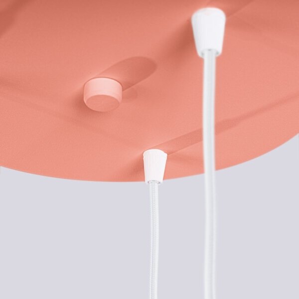 Sollux SL.1755 - Lampadario a sospensione con filo HALO 3xG9/8W/230V diametro 25 cm rosa