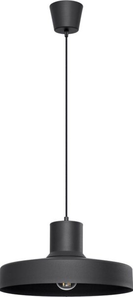 Sollux SL.1703 - Lampadario a sospensione con filo BILO 1xE27/15W/230V diametro 35 cm nero