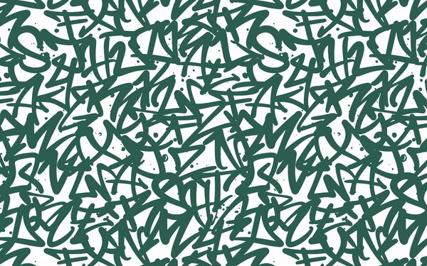 Carta da parati Emozioni dei graffiti: verde, Modello di murales, u99087 : Uwalls.it