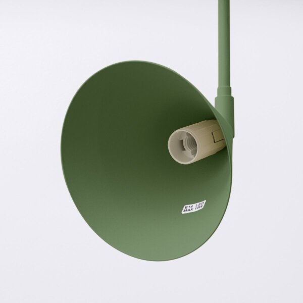 Sollux SL.1700 - Applique NOX 1xE14/10W/230V verde