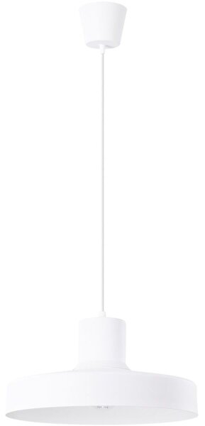 Sollux SL.1702 - Lampadario a sospensione con filo BILO 1xE27/15W/230V diametro 35 cm bianco