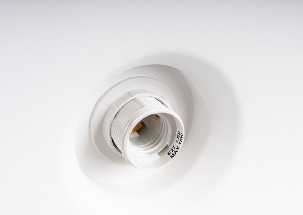 Sollux SL.1702 - Lampadario a sospensione con filo BILO 1xE27/15W/230V diametro 35 cm bianco