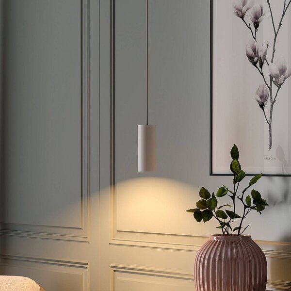 Deko-Light Lampada a sospensione CAN, dimmerabile, Bianco / Opale, Soggiorno / Sala da pranzo, Alluminio, Lampada a sospensione
