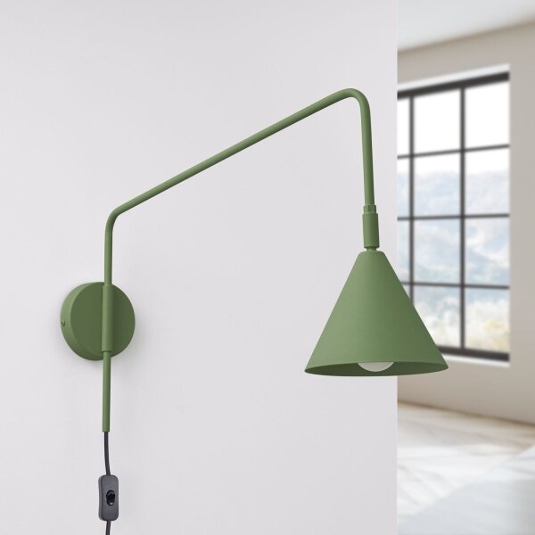 Sollux SL.1700 - Applique NOX 1xE14/10W/230V verde