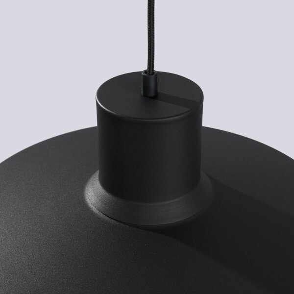 Sollux SL.1703 - Lampadario a sospensione con filo BILO 1xE27/15W/230V diametro 35 cm nero