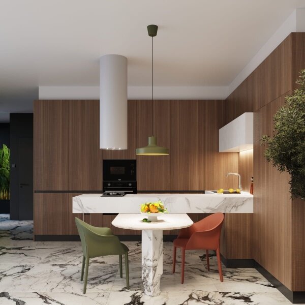 Sollux SL.1705 - Lampadario a sospensione con filo BILO 1xE27/15W/230V diametro 35 cm verde