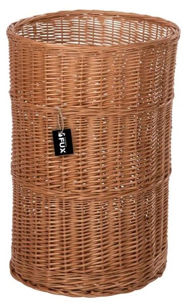 Colonna cesto rotonda in vimini intrecciato colonna decorativa stabile Ø45cm 65cm di altezza