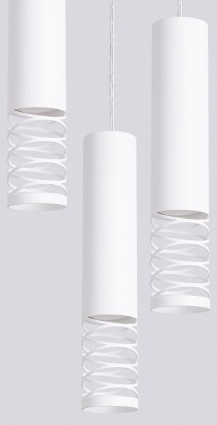 Sollux SL.1689 - Lampadario a sospensione con filo LAMI 3xGU10/10W/230V bianco