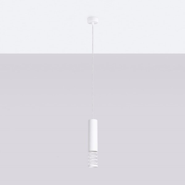 Sollux SL.1686 - Lampadario a sospensione con filo LAMI 1xGU10/10W/230V bianco