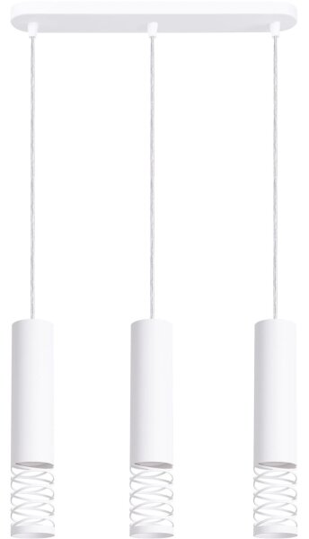 Sollux SL.1688 - Lampadario a sospensione con filo LAMI 3xGU10/10W/230V bianco