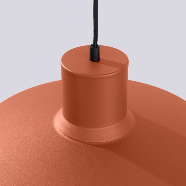 Sollux SL.1706 - Lampadario a sospensione con filo BILO 1xE27/15W/230V diametro 35 cm arancione