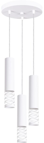 Sollux SL.1689 - Lampadario a sospensione con filo LAMI 3xGU10/10W/230V bianco