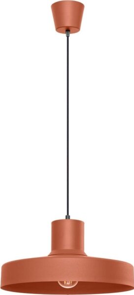 Sollux SL.1706 - Lampadario a sospensione con filo BILO 1xE27/15W/230V diametro 35 cm arancione