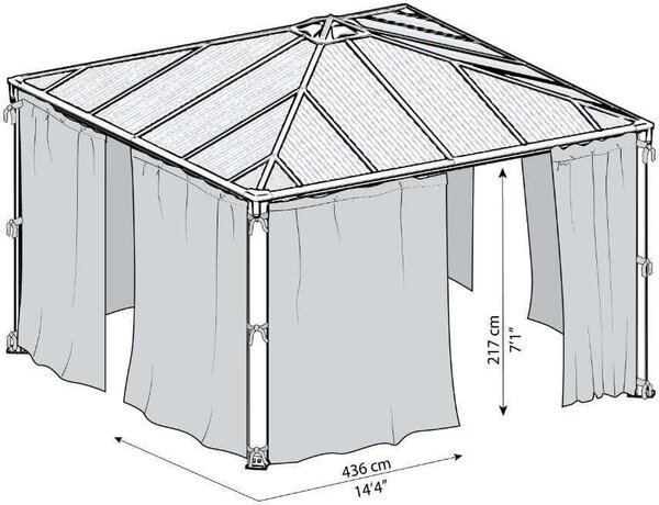 Canopia by Palram Palram - Set di tende Canopia per gazebo Martinique