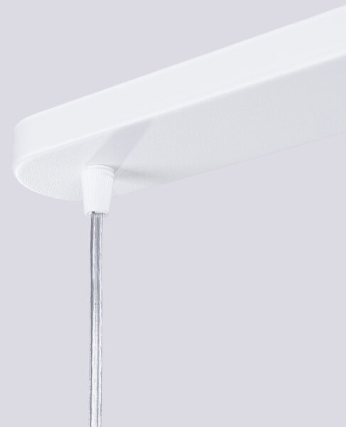 Sollux SL.1692 - Lampadario a sospensione con filo LIRO 2xGU10/10W/230V bianco