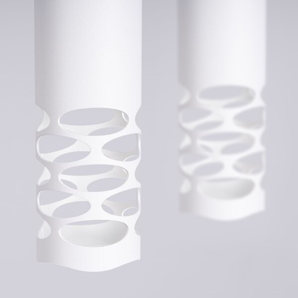 Sollux SL.1692 - Lampadario a sospensione con filo LIRO 2xGU10/10W/230V bianco
