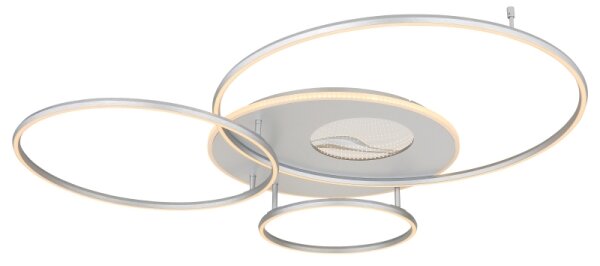 Globo 48466-70A - Plafoniera LED dimmerabile INVERTINA LED/70W/230V, finitura argento + telecomando