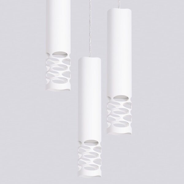 Sollux SL.1694 - Lampadario a sospensione con filo LIRO 3xGU10/10W/230V bianco