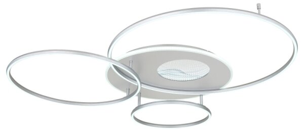 Globo 48466-70A - Plafoniera LED dimmerabile INVERTINA LED/70W/230V, finitura argento + telecomando