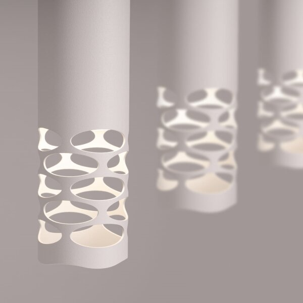 Sollux SL.1693 - Lampadario a sospensione con filo LIRO 3xGU10/10W/230V bianco
