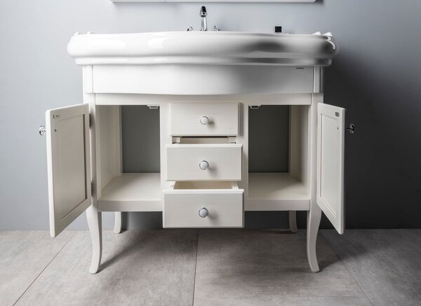 Lavabo bianco in ceramica 100x54,5 cm Retro – Sapho
