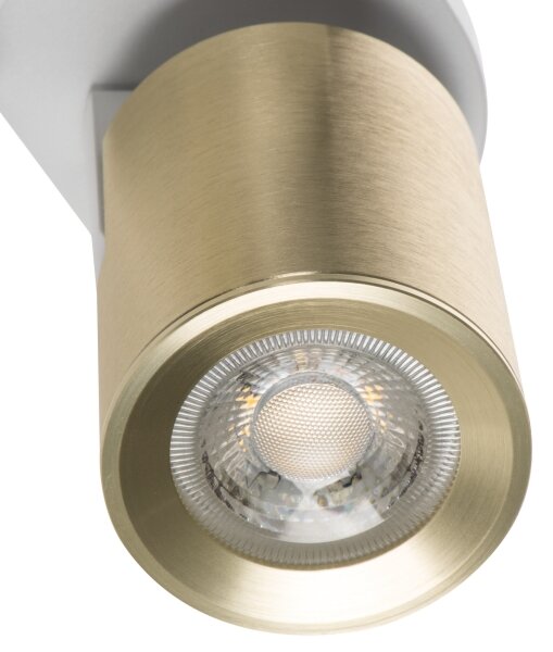 Kanlux 38966 - Faretto LAURIN 3xGU10/10W/230V ottone/bianco